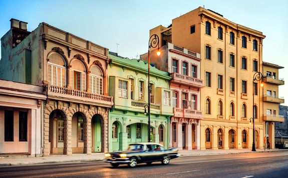 old car on havana street