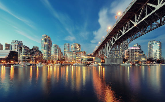 Vancouver at night