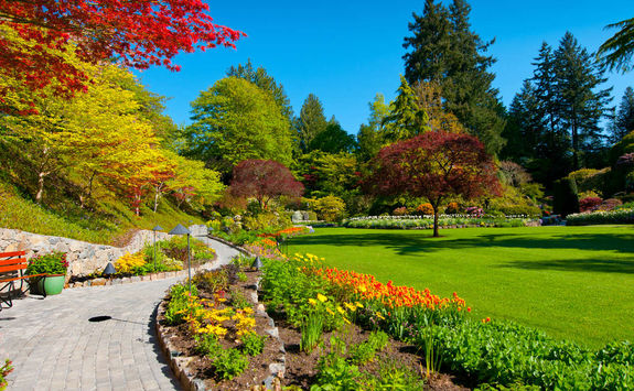 Path in Butchart Gardens