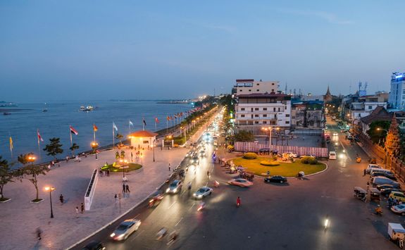 cityscape of phnom penh