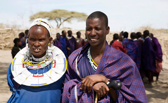 Masai mother and son