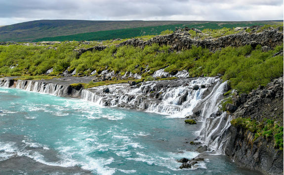 Hraunfossar waterfall