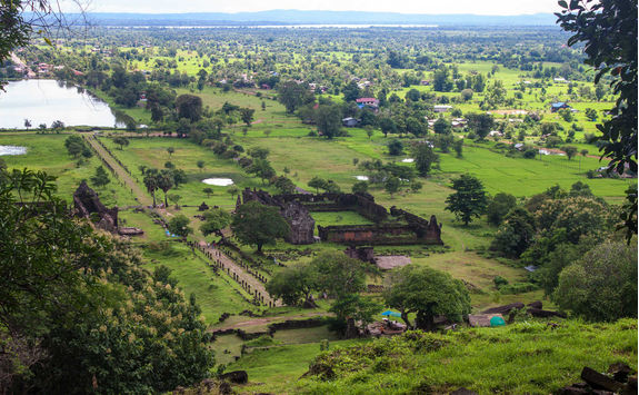 Wat Phou Aerial View