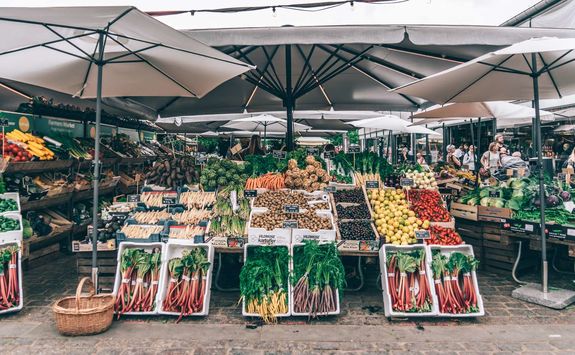 Market stall in Copenhagen