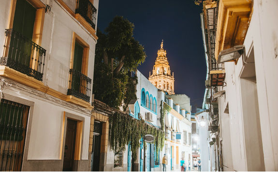 Street in the evening in Cordoda