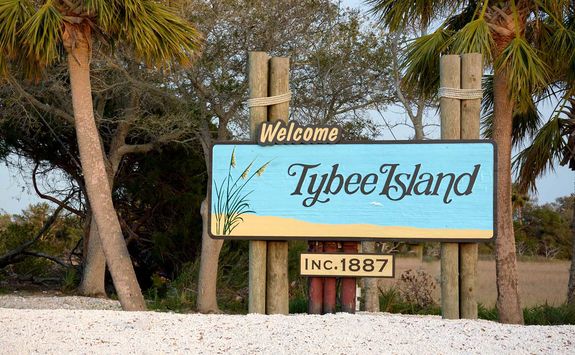 Tybee Island sign