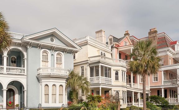 Charleston Colonial houses