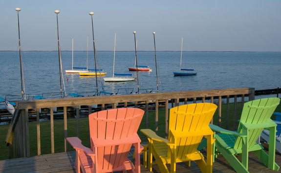 Deck chairs in Outer Banks