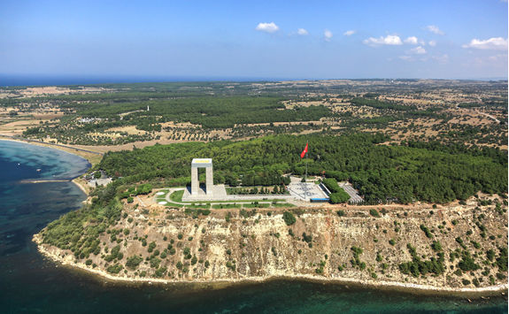 Canakkale Martyrs' Memorial from above