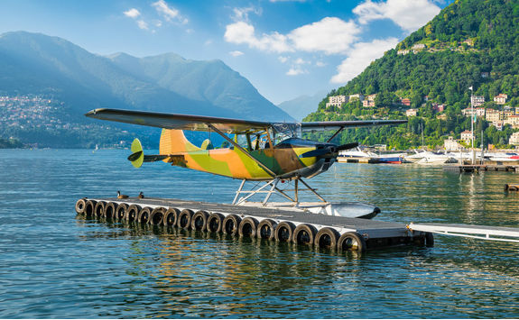 Seaplane at Como lake