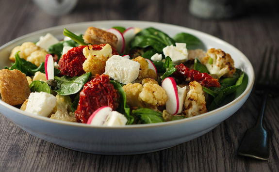 Winter panzanella salad