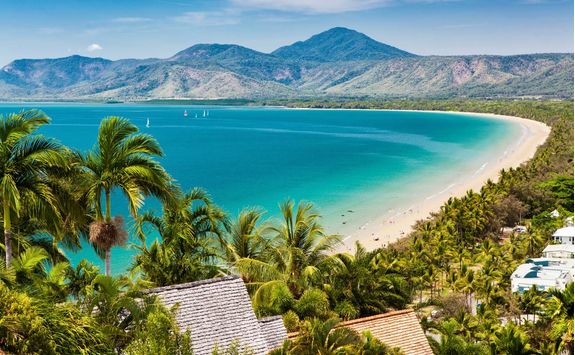 Port Douglas beach and ocean
