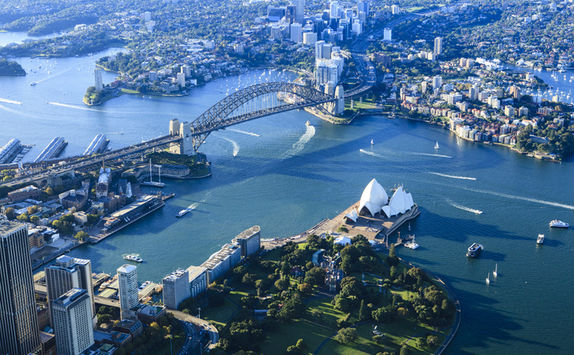 Aerial view of Sydney
