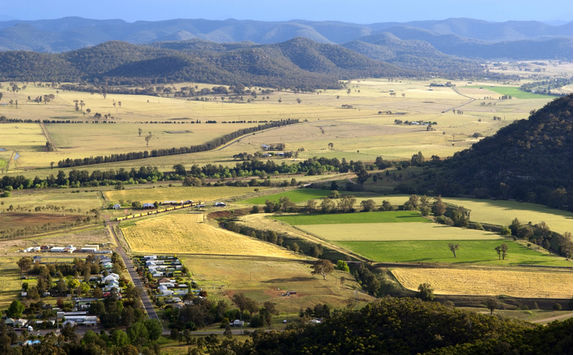Aerial view of Hunter Valley