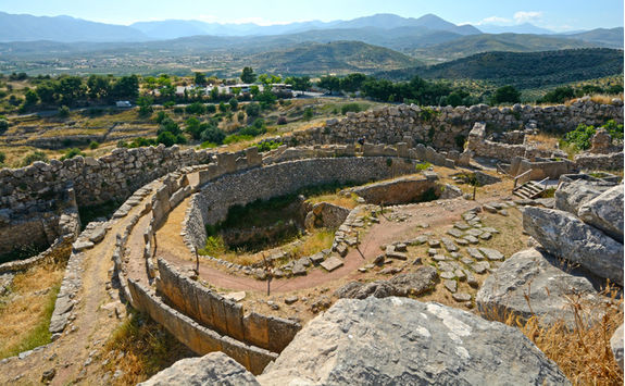 Top view of Mycenae