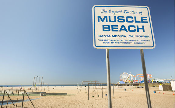 Muscle Beach Sign