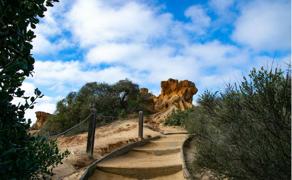 Stairway to Red Butte in the Torrey Pines State Reserve
