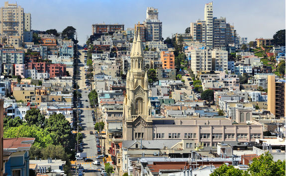 Top view of Russian Hill
