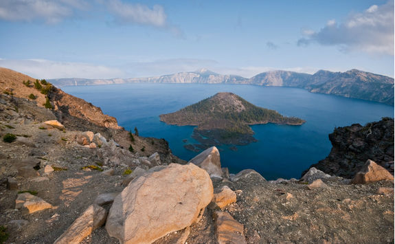 Top view of Crater Lake