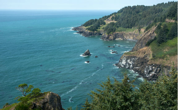 Top view of Oregon Coast