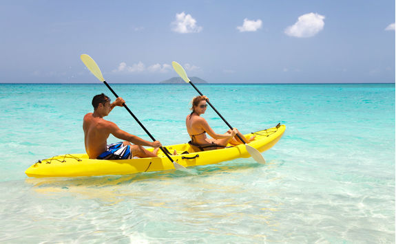 Kayaking in Clear Water
