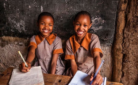 Girls at Kenya school