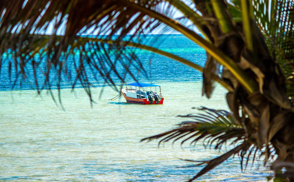 Boat on the Kenyan coast
