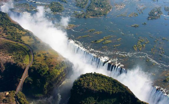 Victoria Falls aerial