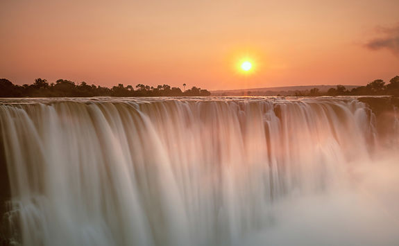 Victoria Falls sunset