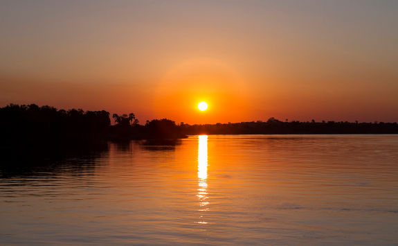 Zambezi river sunset