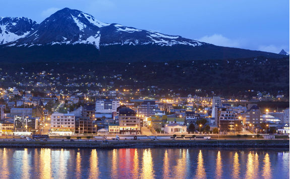 Ushuaia bay at Beagle Channel