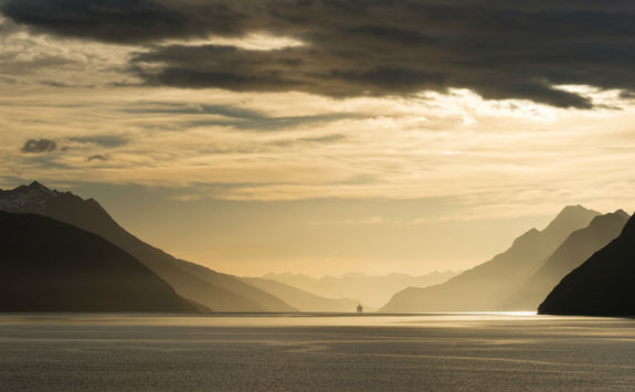 Sunrise in Beagle Channel