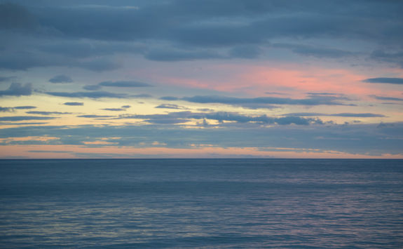 Colourful sunset from South Georgia Island