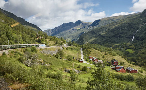 Flam railway landscape