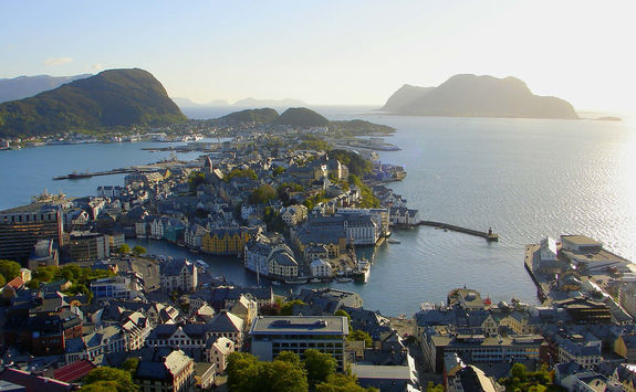 Alesund cityscape