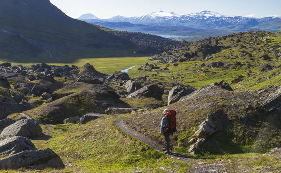 Hiking in Kiruna in the summer