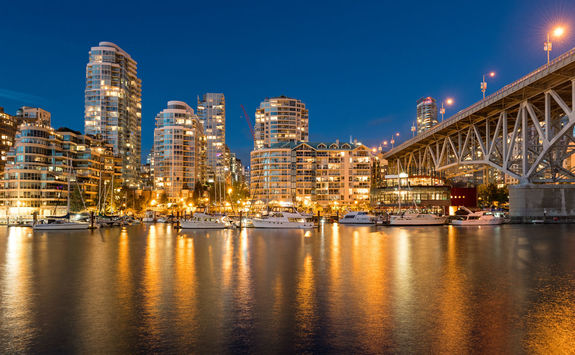 Vancouver in the evening