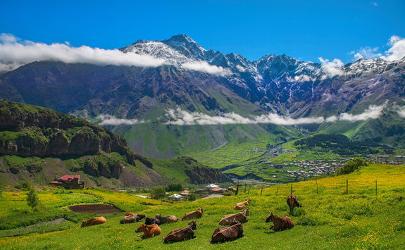 caucasus mountains lanscape