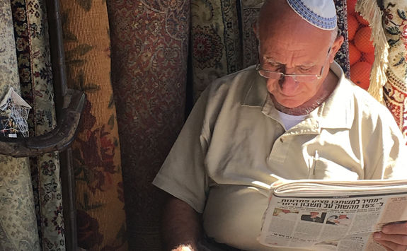 jerusalem street stall man