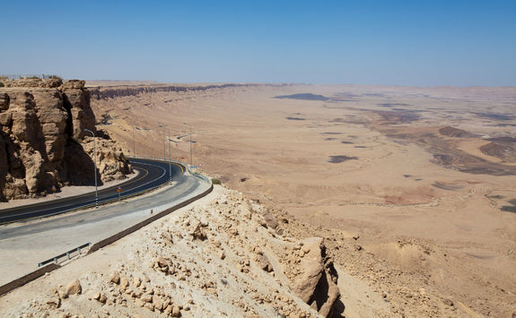 Jordan desert road