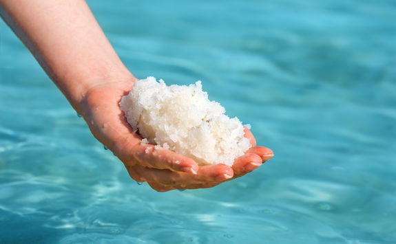 Salt in the Dead Sea