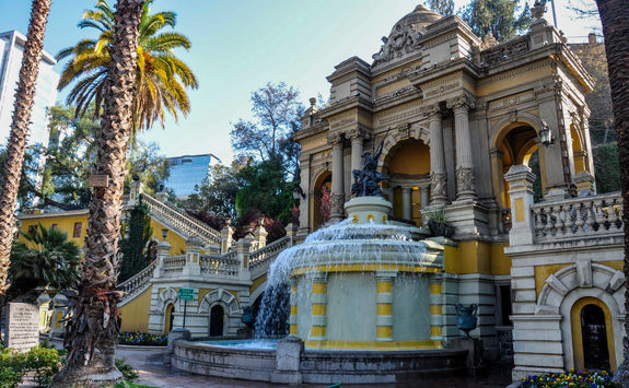 cerro santa lucia in downtown santiago
