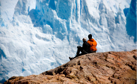 observing the glacier