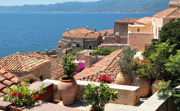 tiled rooftop