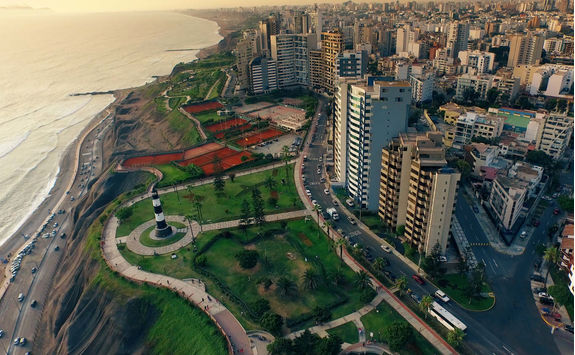Aerial view of Lima