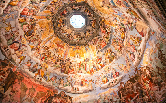 close up brunelleschi dome