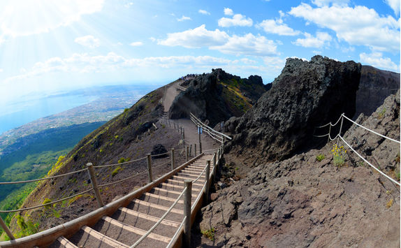hiking trail volcano