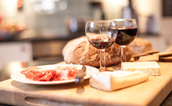 cheese and wine
