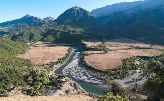 river mountains permet albania