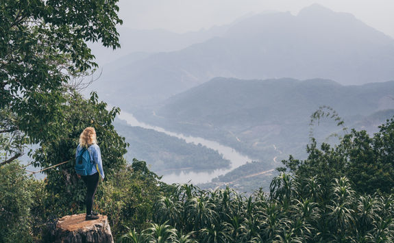 overlooking river valley
